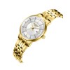SOPHIA - Montre Femme - Analogique Mouvement Quartz 3 aiguilles et date - Boitier rond en métal - Cadran soleillé argenté - vue V2