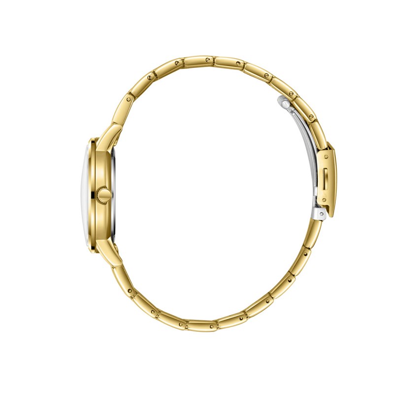 SOPHIA - Montre Femme - Analogique Mouvement Quartz 3 aiguilles et date - Boitier rond en métal - Cadran soleillé argenté - vue 3