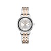 SOPHIA - Montre Femme - Analogique Mouvement Quartz 3 aiguilles et date - Boitier rond en métal - Cadran soleillé argenté - vue V1