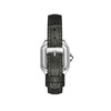 AVA - Montre Femme - Analogique Mouvement Quartz 2 aiguilles - Boitier rectangulaire en métal - Bracelet en cuir noir façon alligator - vue V4