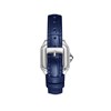 AVA - Montre Femme - Analogique Mouvement Quartz 2 aiguilles - Boitier rectangulaire en métal - Bracelet en cuir bleu façon alligator - vue V4