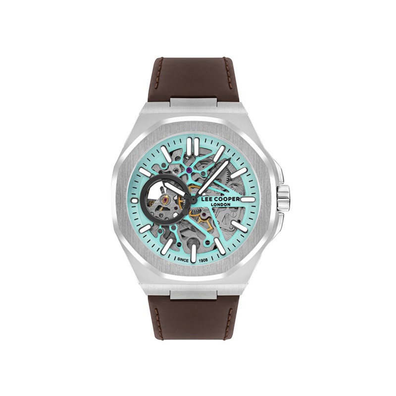 SAMUEL - Montre homme Automatique - Boitier en métal avec lunette octogonale