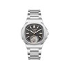 GRANT - Montre homme Automatique - Boitier de forme octogonal arrondi en métal argenté - Cadran noir - vue V1