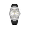 LOÏC - Montre Homme - Analogique Mouvement Quartz 3 aiguilles et date - Boitier tonneau en métal argenté - Cadran argenté - vue V1