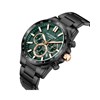 ALBAN - Montre Homme - Analogique Mouvement Multifonction - Boitier rond en métal - Cadran vert - vue V2