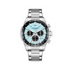 ALBAN - Montre Homme - Analogique Mouvement Multifonction - Boitier rond en métal - Cadran bleu - vue V1