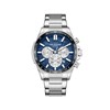 ALBAN - Montre Homme - Analogique Mouvement Multifonction - Boitier rond en métal - Cadran bleu foncé - vue V1