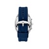 RODOLPHE - Montre Homme - Analogique Mouvement Multifonction - Boitier coussin en métal argenté - Cadran bleu - vue V4