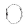 LÉON - Montre Homme - Analogique Mouvement Quartz 3 aiguilles et date - Boitier octogonal en métal argenté - Cadran bleu foncé - vue V3