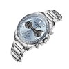 LANDRY - Montre Homme - Analogique Mouvement Multifonction - Boitier rond en métal argenté - Cadran bleu - vue V2