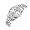 BORIS - Montre Homme - Analogique Mouvement 3 aiguilles et date - Boitier rond en métal argenté - Cadran argenté - vue V2