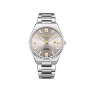 BORIS - Montre Homme - Analogique Mouvement 3 aiguilles et date - Boitier rond en métal argenté - Cadran bronze