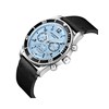 PHILIPPE - Montre Homme - Analogique Mouvement Multifonction - Boitier rond en métal - Bracelet en cuir italien noir - vue V2