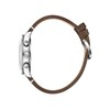 PHILIPPE - Montre Homme - Analogique Mouvement Multifonction - Boitier rond en métal - Bracelet en cuir italien camel - vue V3