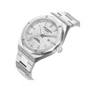 MATTHIAS - Montre Homme - Analogique Mouvement 3 aiguilles et date - Boitier dodécagone en métal argenté - Cadran gris - vue V2