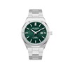 MATTHIAS - Montre Homme - Analogique Mouvement 3 aiguilles et date - Boitier dodécagone en métal argenté - Cadran vert - vue V1