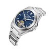 LLOYD - Montre Homme - Analogique Mouvement Squelette Automatique avec coeur ouvert - Cadran bleu foncé - vue V2