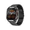 Montre mixte - EXPLORER - Boitier rectangulaire noir - Bracelet en métal noir - vue V1