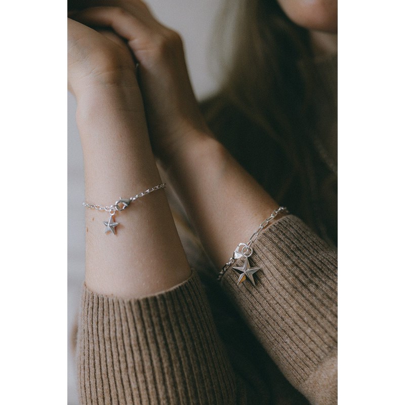 bracelet étoile plaqué argent - RAOUL - vue 5