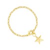 maxi bracelet étoile doré à l'or fin - RAOUL - vue V1
