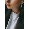 boucles d'oreilles puces pendantes étoiles plaqué argent - RAOUL - vue V5