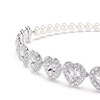 Choker Tennis Ariana Grande x Swarovski Angelic
zilveren hartjes kristallen parels - bekijk V3