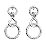 Boucles d'oreilles Les Georegettes Icône Infini
Les Intemporels laiton argenté
