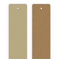 Cuir manchette Les Georgettes caramel/sable fin 25mm