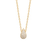 Collier Brillaxis goutte reversible empierrée