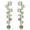 Bpucles d'oreilles Swarovski Constella verte - vue V1