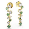 Bpucles d'oreilles Swarovski Constella verte - vue V4