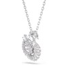 Collier Swarovski Swan blanc - vue V4