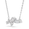 Swarovski Matrix witte strik ketting - bekijk V4