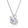 Collier Swarovski Swan bleu - vue V1