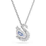 Collier Swarovski Swan bleu