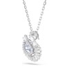 Collier Swarovski Swan bleu - vue V4