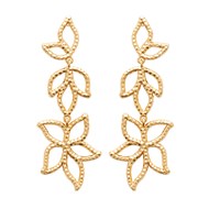 Boucles d'oreilles pendantes Brillaxis fleurs