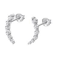 Boucles d'oreilles Lotus Silver earparty oxyde
de zirconium