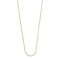 Chaîne Lotus style maille serpent acier doré