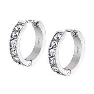 Créoles Lotus style Urban Woman serties
oxyde de zirconium