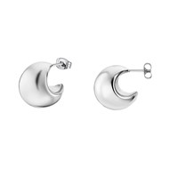 Créoles Lotus Style Urban Woman acier forme lune