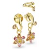 Parure boucles d'oreilles Swarovski Idyllia fleur - vue V3