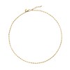 Agatha Smarty necklace in steel and glittering gold beads - view V1