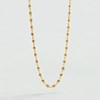 Agatha Smarty necklace in steel and glittering gold beads - view V3
