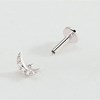 Piercing Agatha Paloma argent Lune - vue V2