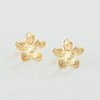 Agatha Bloom goud messing bloemen oorbellen - vue V3