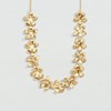 Agatha Bloom necklace golden brass flowers - vue V3