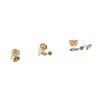 Set van drie chip piercings Agatha Amas
zilver, goud, groen en paars - zicht V1