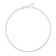 Collier Agatha Smarty doré et vert