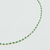 Collier Agatha Smarty doré et vert - vue V3